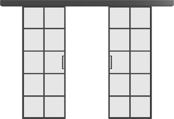 Schiebetür (2 Flügel) - 4AG