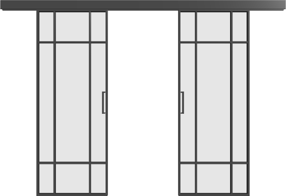 Schiebetür (2 Flügel) - 8AG