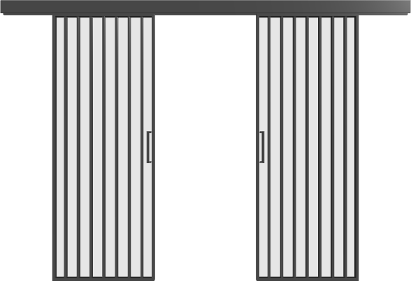 Schiebetür (2 Flügel) - 11AG