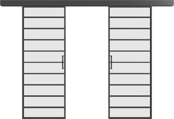 Schiebetür (2 Flügel) - 12AG