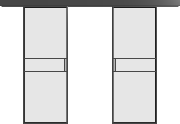 Schiebetür (2 Flügel) - 2AG