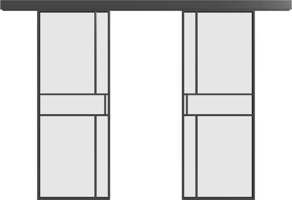 Schiebetür (2 Flügel) - 10AG