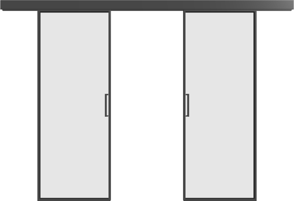 Schiebetür (2 Flügel) - 1AG