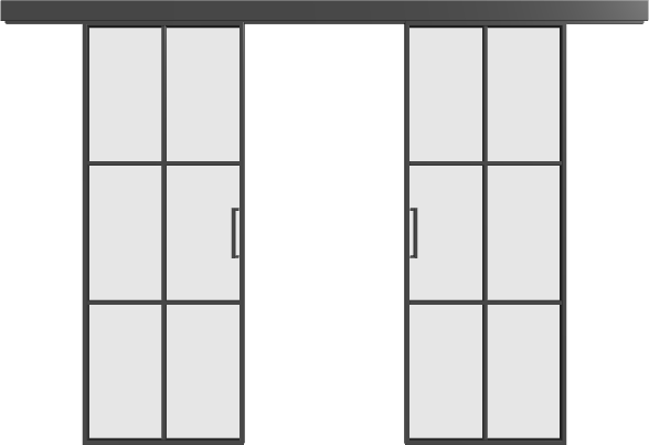 Schiebetür (2 Flügel) - 3AG