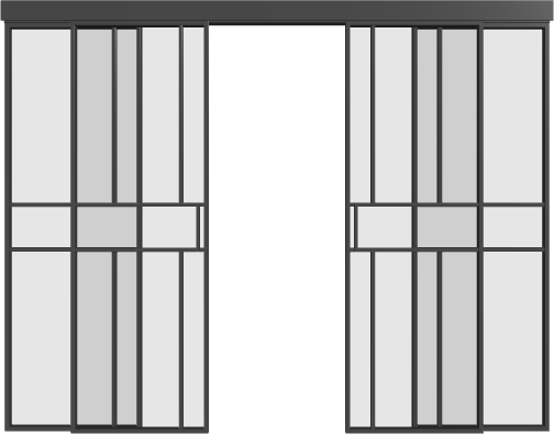 Schiebetür (4 Flügel) - 9AG