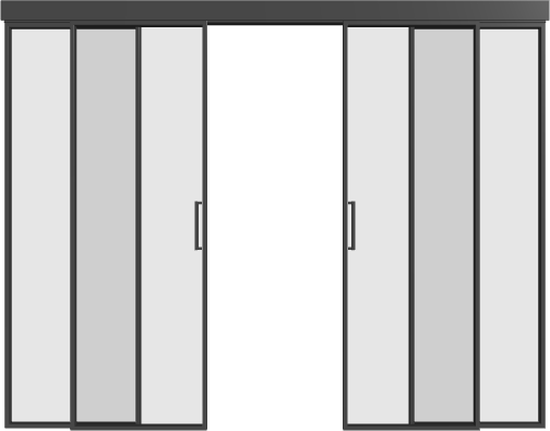 Schiebetür (4 Flügel) - 1AG