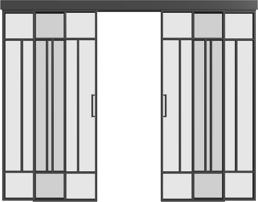Schiebetür (4 Flügel) - 10AG