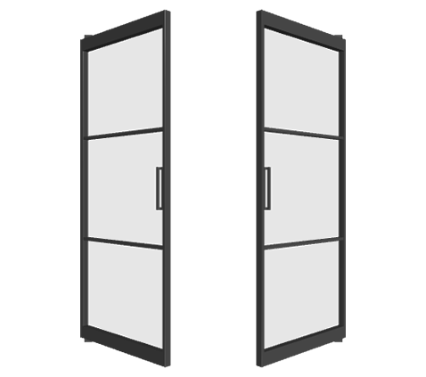 Alu Pivot Doppeltür
