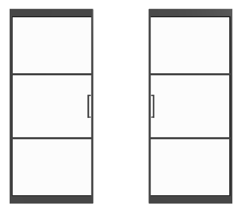 Alu Magic Doppel-Schiebetür